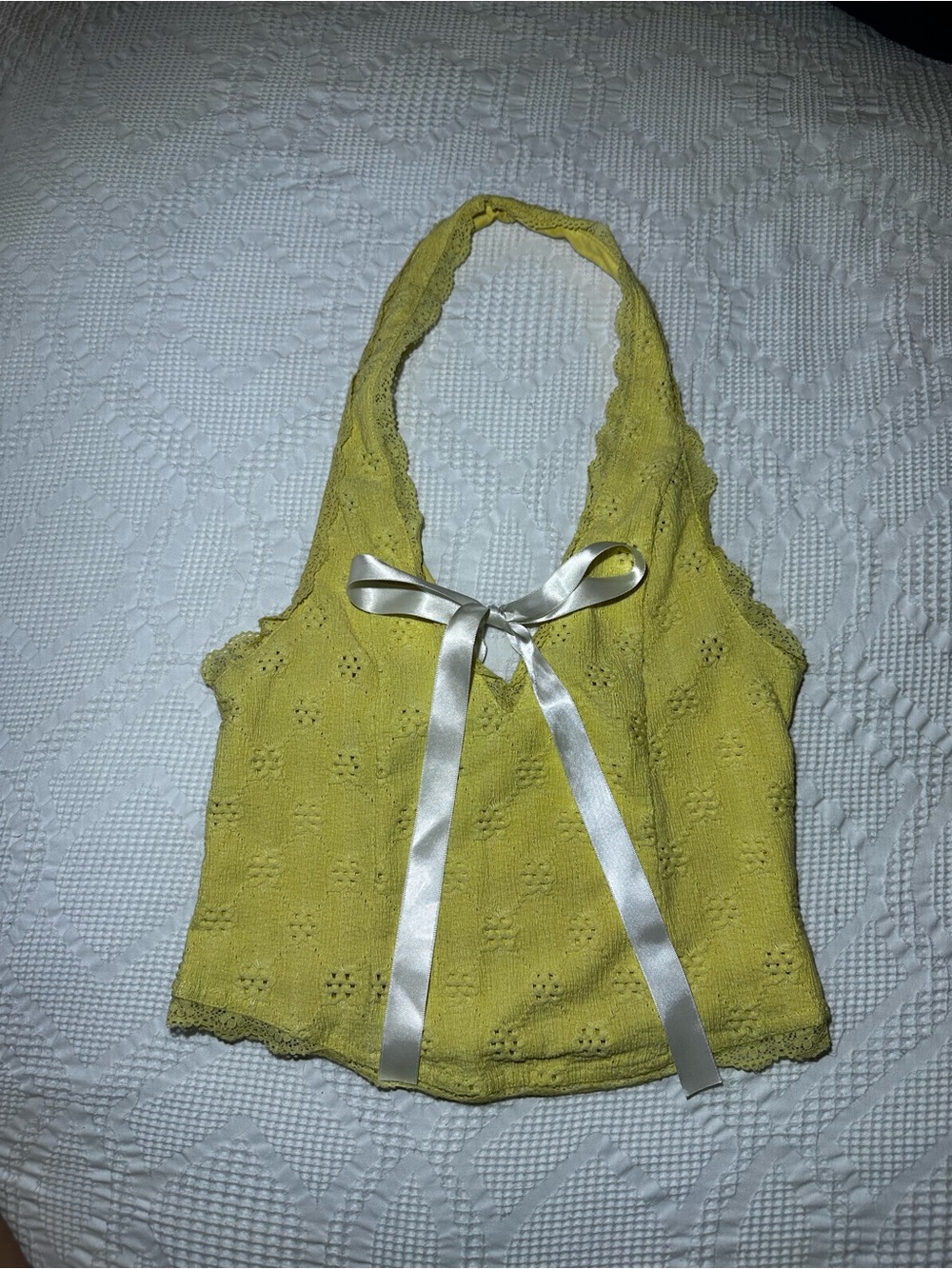 Women's Yellow Kimchi Blue Farrah Scooped Halter Top